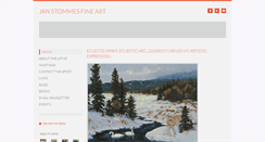 Desktop Screenshot of janstommesart.com